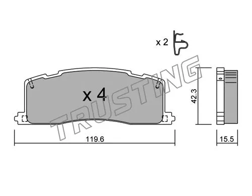 Brake Pad Set, disc brake (441.0)