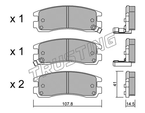 Brake Pad Set, disc brake (713.0)