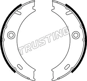 Brake Shoe Set, parking brake (052.127)
