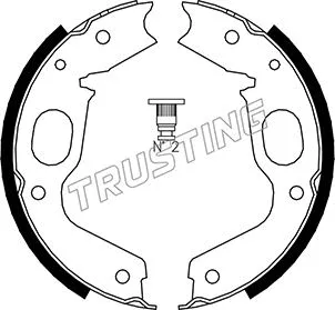 Brake Shoe Set, parking brake (064.176)