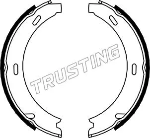 Brake Shoe Set, parking brake (052.117)