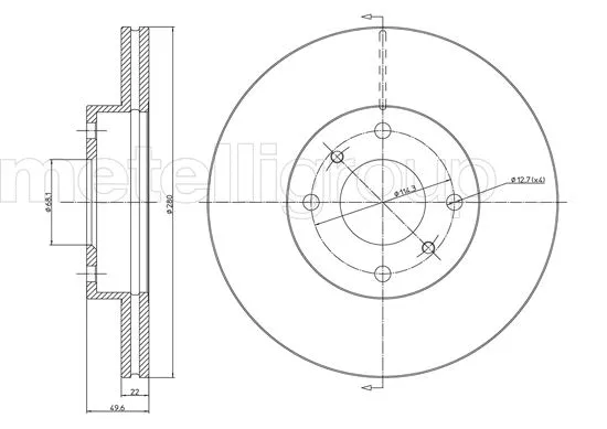 Brake Disc (DF722)