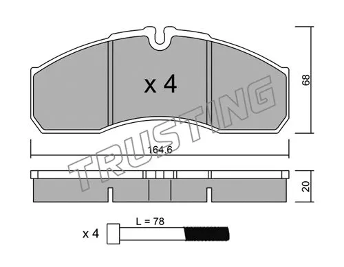 Brake Pad Set, disc brake (594.0)