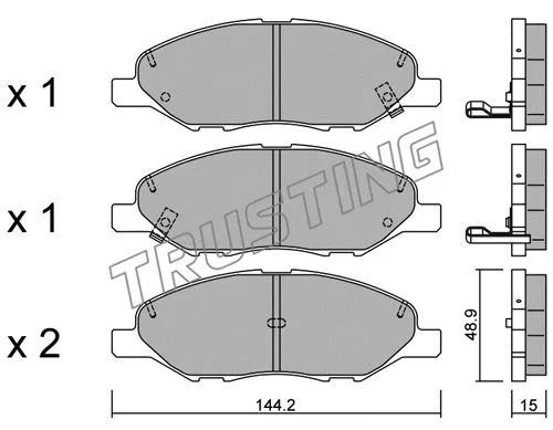 Brake Pad Set, disc brake (827.0)