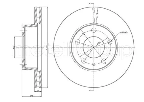 Brake Disc (DF834)