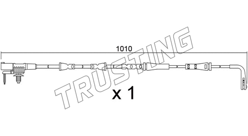 Warning Contact, brake pad wear (SU.397)