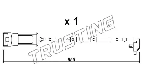 Warning Contact, brake pad wear (SU.091)