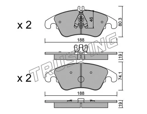 Brake Pad Set, disc brake (791.2)