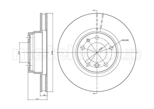 Brake Disc (DF543)