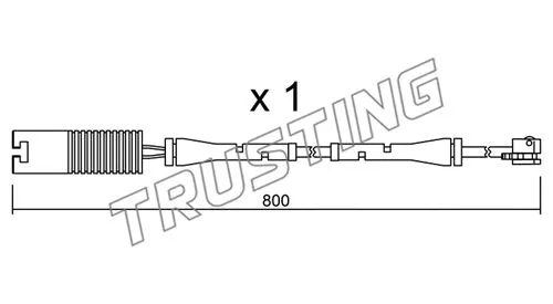 Warning Contact, brake pad wear (SU.083)