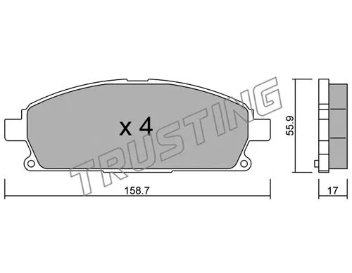 Brake Pad Set, disc brake (421.0)