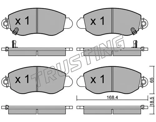 Brake Pad Set, disc brake (329.0)