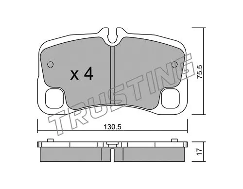 Brake Pad Set, disc brake (1029.0)
