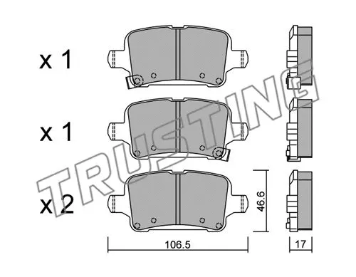 Brake Pad Set, disc brake (1116.0)