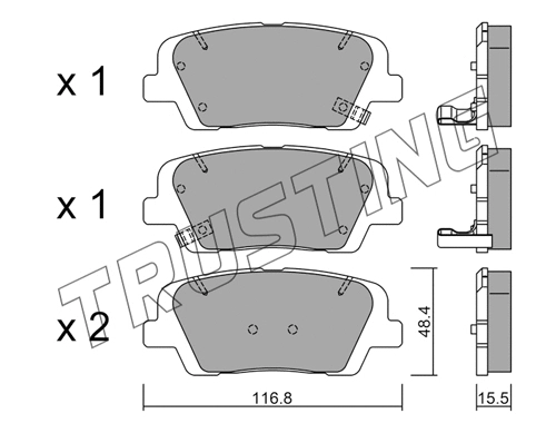 Brake Pad Set, disc brake (918.0)