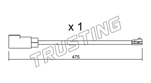 Warning Contact, brake pad wear (SU.329)