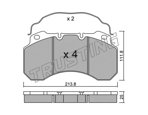Brake Pad Set, disc brake (604.0)