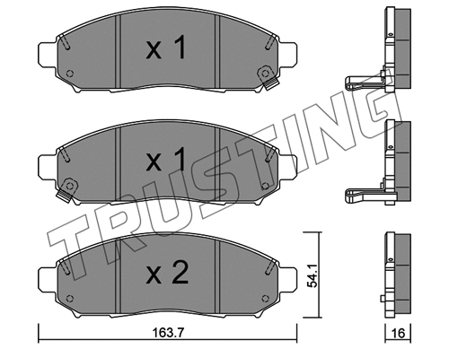 Brake Pad Set, disc brake (759.1)
