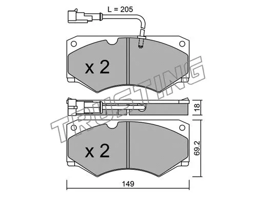 Brake Pad Set, disc brake (016.7)