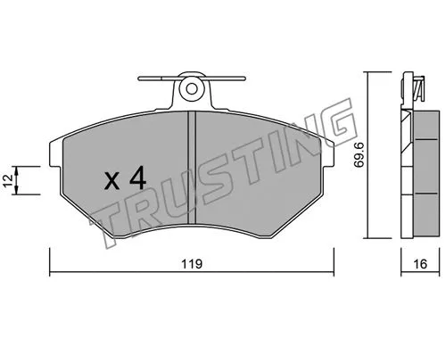 Brake Pad Set, disc brake (052.0)