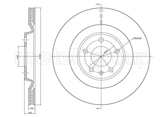 Brake Disc (DF1644)