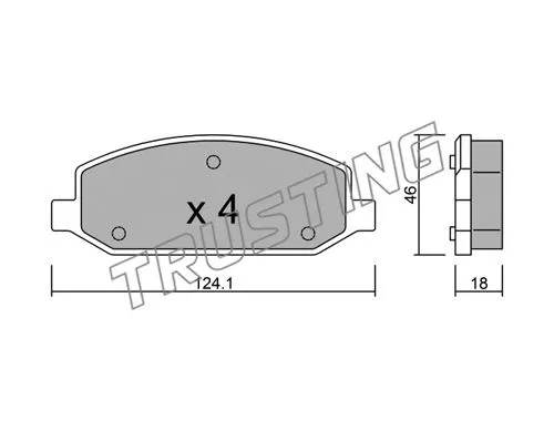 Brake Pad Set, disc brake (989.0)