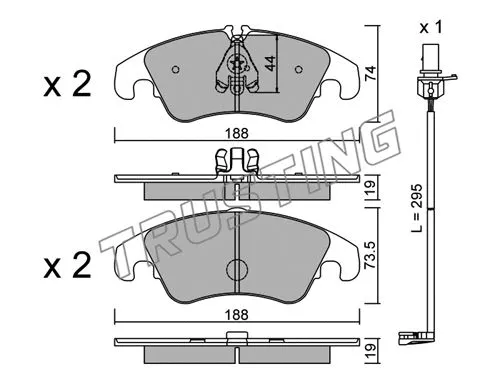 Brake Pad Set, disc brake (791.0W)