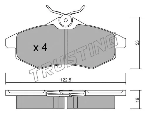 Brake Pad Set, disc brake (337.0)