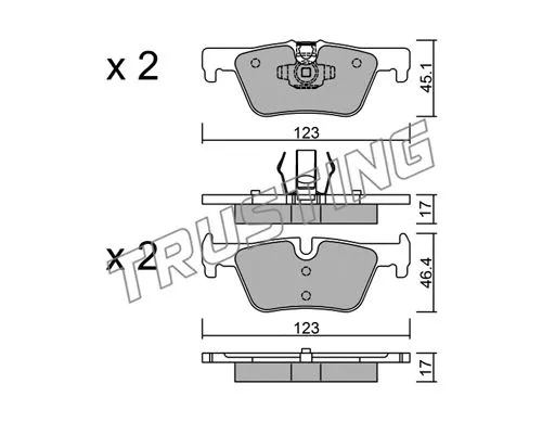 Brake Pad Set, disc brake (978.0)