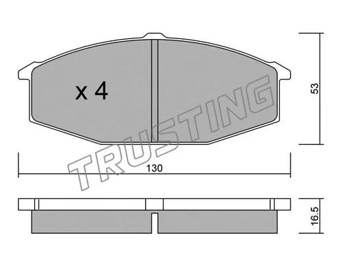 Brake Pad Set, disc brake (506.0)