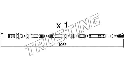 Warning Contact, brake pad wear (SU.276)