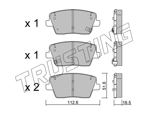 Brake Pad Set, disc brake (1242.0)