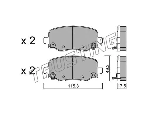 Brake Pad Set, disc brake (1018.0)