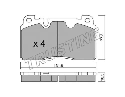 Brake Pad Set, disc brake (995.0)