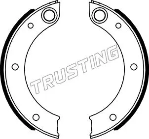 Brake Shoe Set, parking brake (083.003)