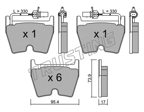 Brake Pad Set, disc brake (1067.0)
