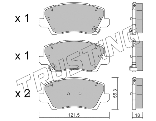 Brake Pad Set, disc brake (1165.0)
