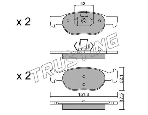 Brake Pad Set, disc brake (081.1)