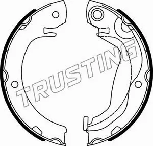 Brake Shoe Set, parking brake (115.338)