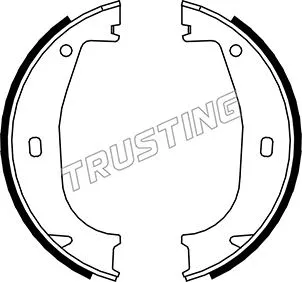 Brake Shoe Set, parking brake (019.026)