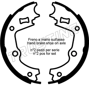 Brake Shoe Set, parking brake (253.662)