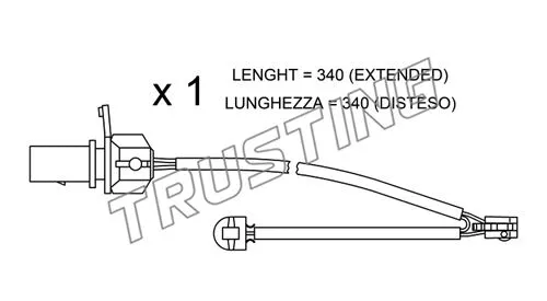Warning Contact, brake pad wear (SU.295)