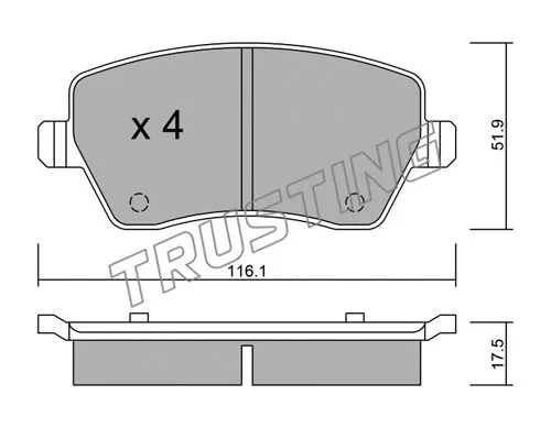 Brake Pad Set, disc brake (501.0)