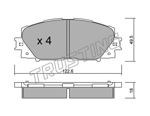 Brake Pad Set, disc brake (761.0)