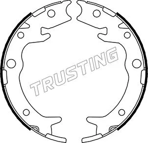Brake Shoe Set, parking brake (044.023)