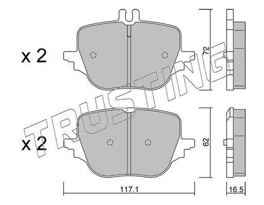 Brake Pad Set, disc brake (1313.0)