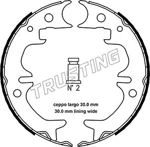 Brake Shoe Set, parking brake (115.316)