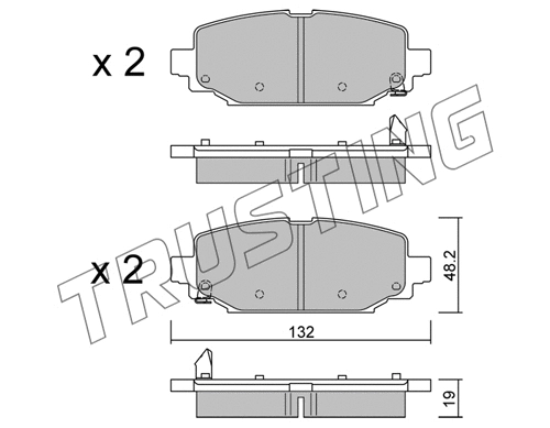 Brake Pad Set, disc brake (1210.0)