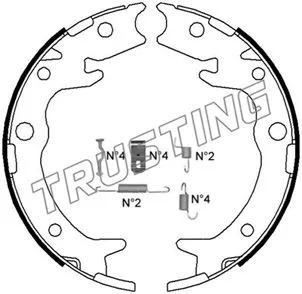 Brake Shoe Set, parking brake (044.023K)
