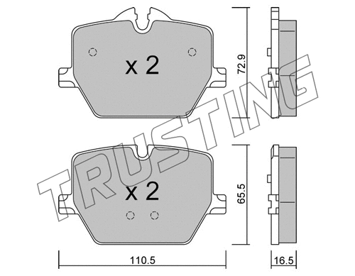 Brake Pad Set, disc brake (1266.0)